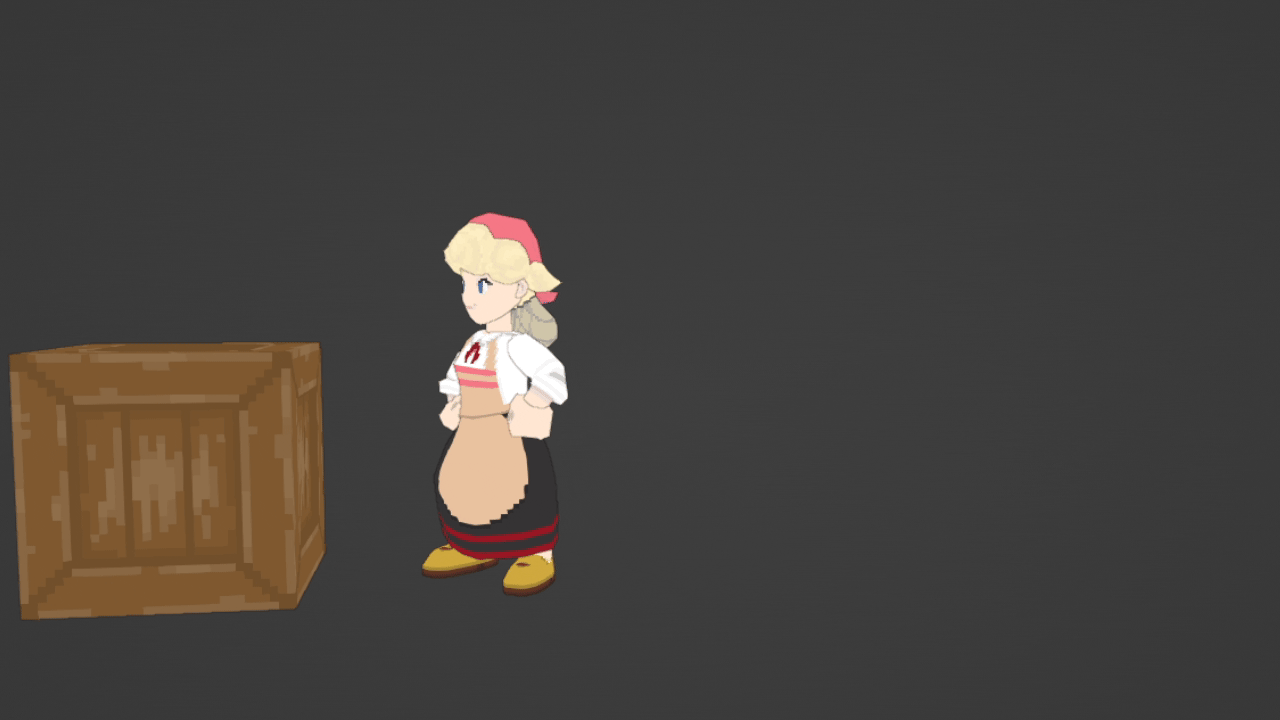 2D character push animation loop
